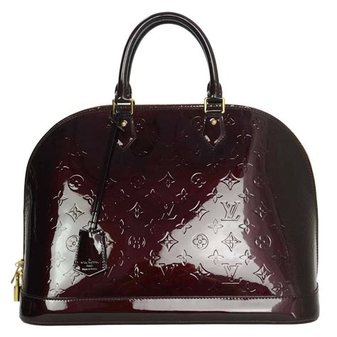 buy lv alma gm amarante monogram vernis leather|LOUIS VUITTON Vernis Alma GM Amarante .